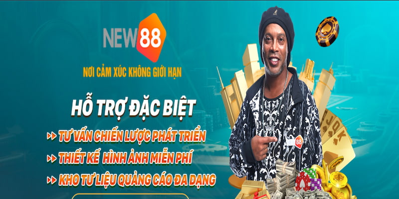 Đại Lý New88 4 Nhà cái hỗ trợ đối tác tận tâm