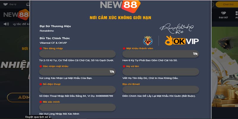 Đăng Ký New88 3 dang ky new88 buoc 3