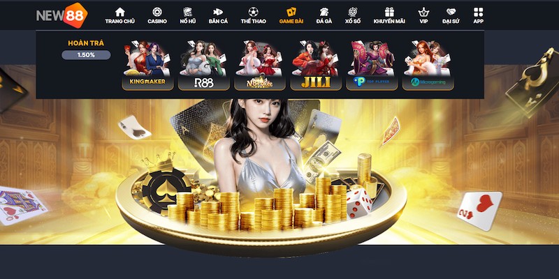 Game Bài Đổi Thưởng NEW88 - Cơ Hội Giàu Sang 2025 1 Game bài đổi thưởng sở hữu lượt truy cập lớn