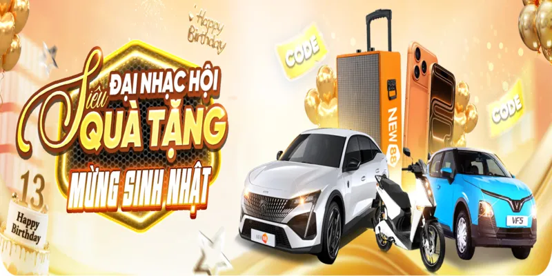 NEW88 Đại Nhạc Hội Sinh Nhật Vàng – Đua Top Nhận Quà Khủng 2 Đua Top Nhận Quà Khủng new88